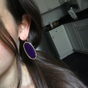 Purple Kendra Scott earrings